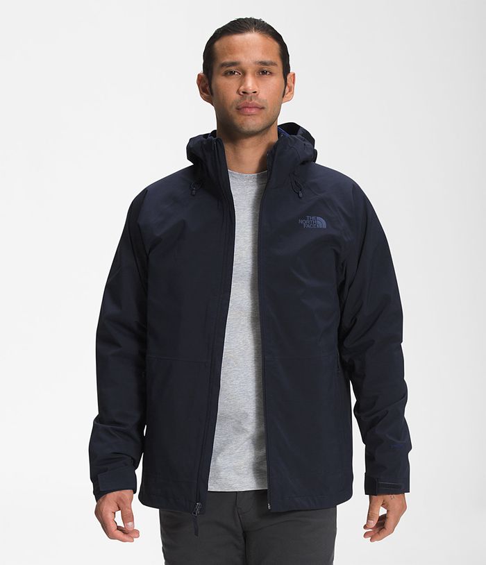 The North Face Mens Rain Jacket ThermoBall™ Eco Triclimate® 183FDGHXB - Blue/Navy